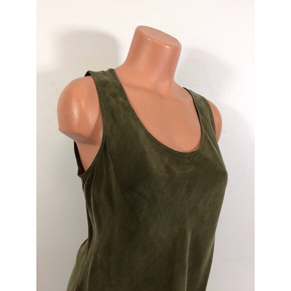 Monika Turtle Satin Tank Blouse Womens Medium - Picture 4 of 9